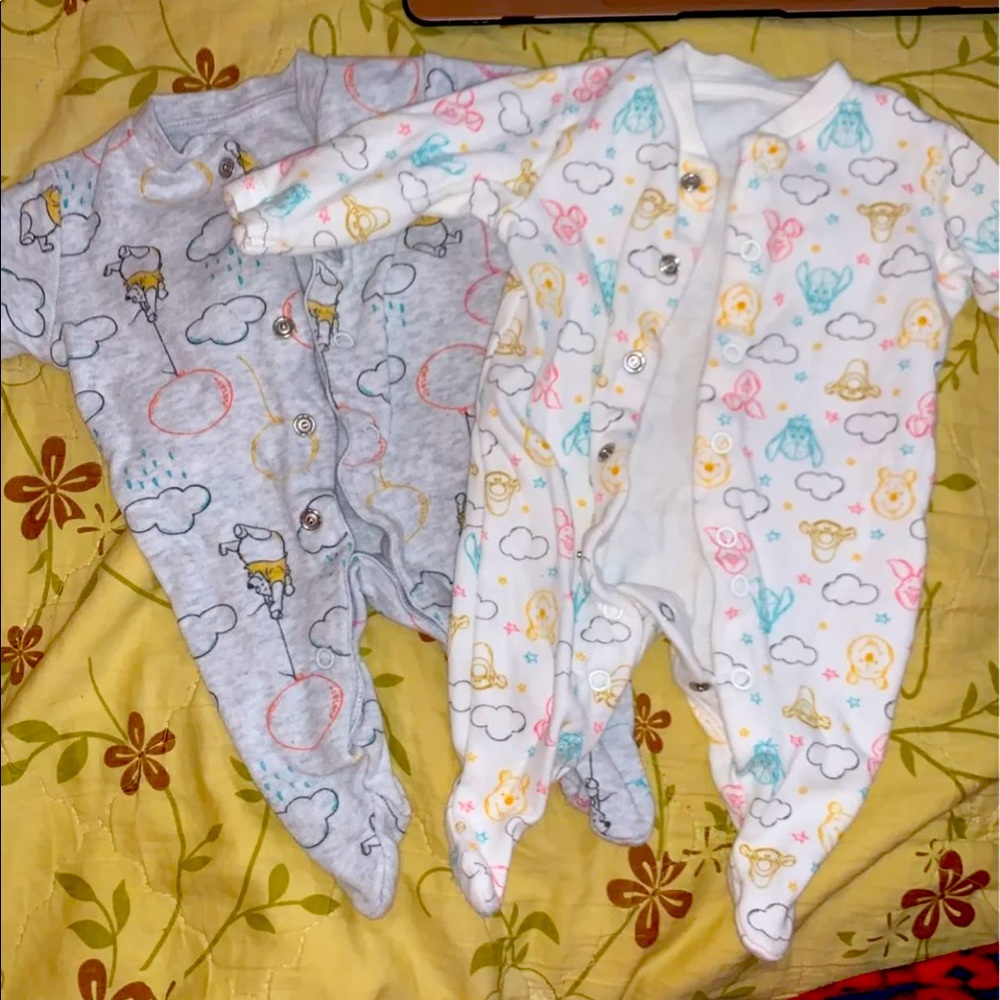 Two bottom down onesies for boy or girl never worn